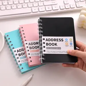 65 Sheets Waterproof PVC Cover Address Book Organizer with Colorful A-Z Sticker Tabs - Ideal for Contacts, Phone Numbers, and Addresses - Home & Office Planner Notebook, Home Organization | Colorful Tabs Notebook | Durable Cover