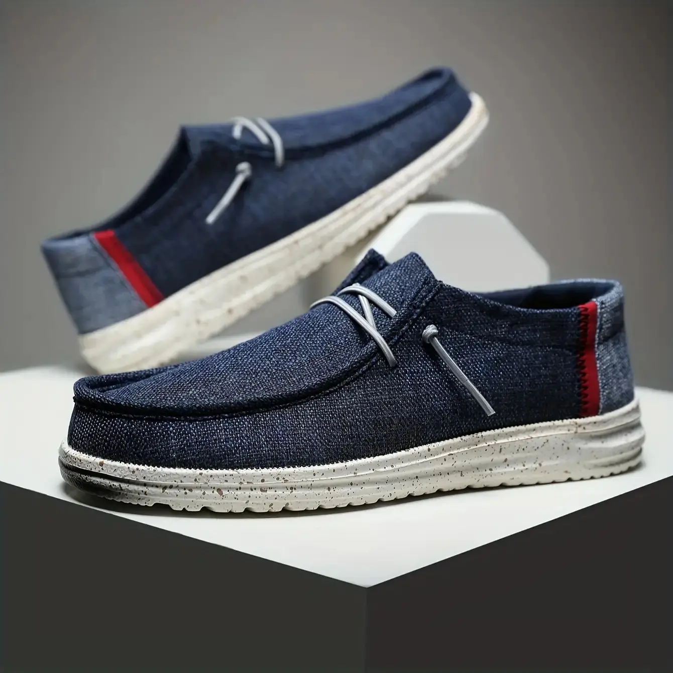Brand Bdhjydb Men's Heavy-Duty Breathable Moccasin-Style Loafers with Arch Support & Non-Slip Sole - Lace-Up/Wear-Together Closure Suitable for Wide Feet - PU Cushioning for Outdoor, Office, Semi-Formal - Walking Shoes