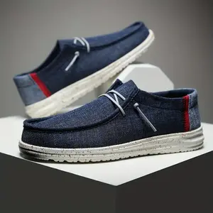 Brand Bdhjydb Men's Heavy-Duty Breathable Moccasin-Style Loafers with Arch Support & Non-Slip Sole - Lace-Up/Wear-Together Closure Suitable for Wide Feet - PU Cushioning for Outdoor, Office, Semi-Formal - Walking Shoes