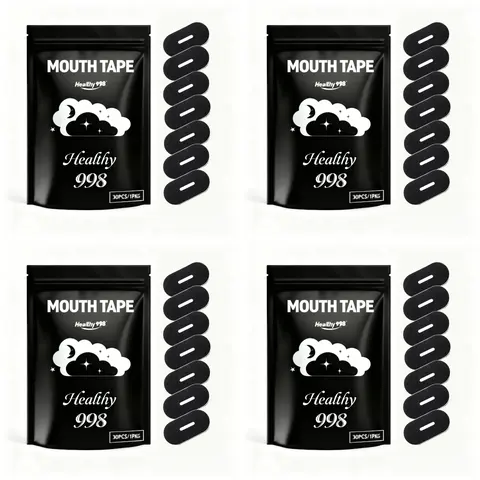 Healthy998 Mouth Tape & Strips Set for Mouth Breathing 30-Day Supply Anti-Slip Comfortable Skin-Friendly Material 1 PKG Ideal for Summer
