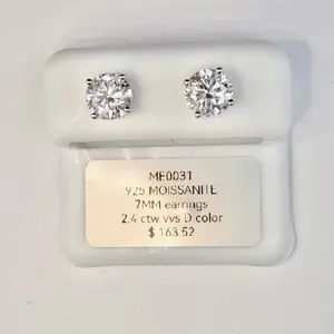 925 Moissanite Studs