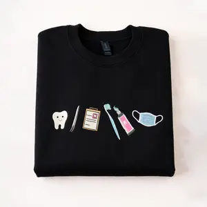 [MADE IN US] Embroidered Dental Assistant Sweatshirt | Toothbrush Crewneck