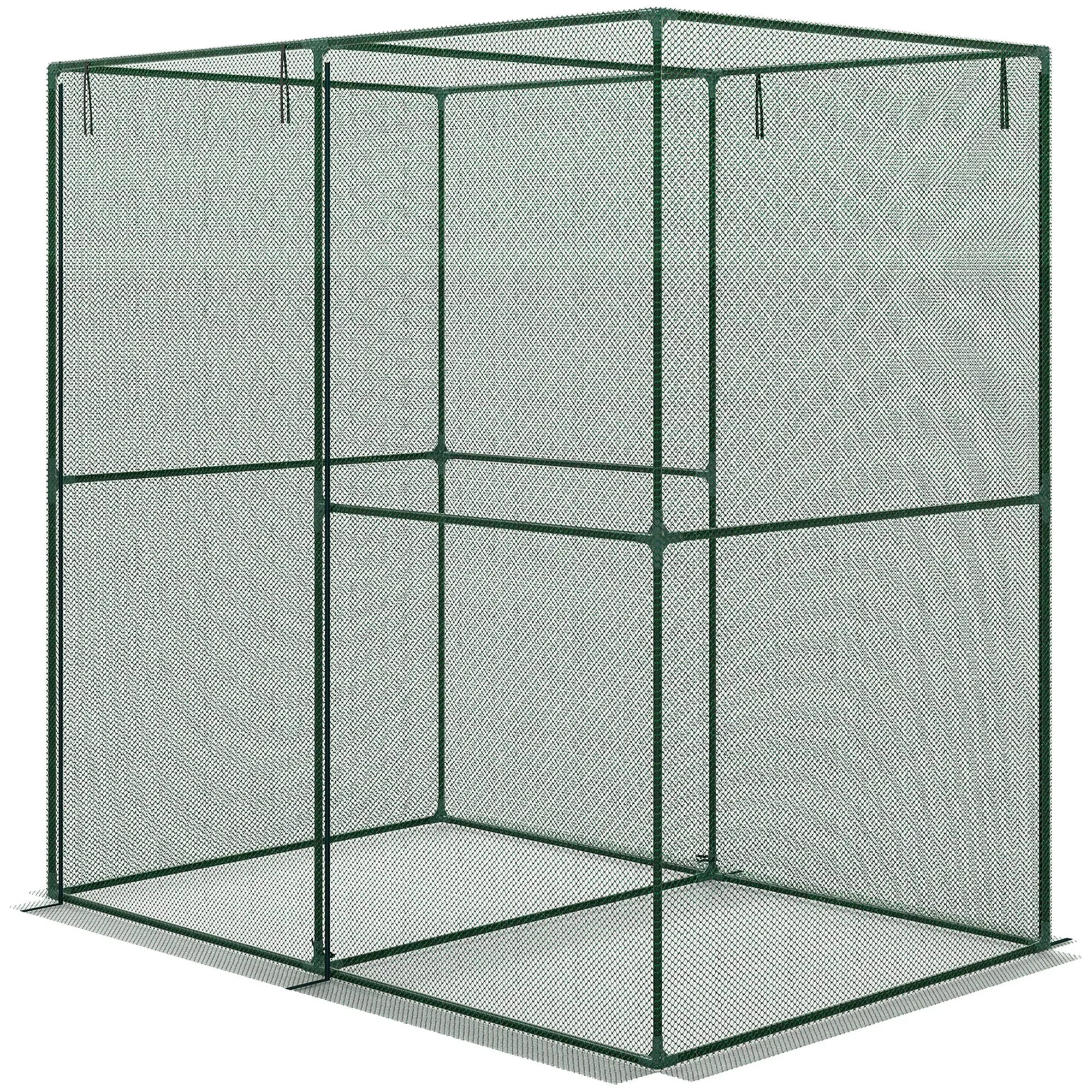 6' x 4' x 6' Crop Cage Greenhouse, Zippered Door Plant Protection Tent for Vegetable Garden, Backyard