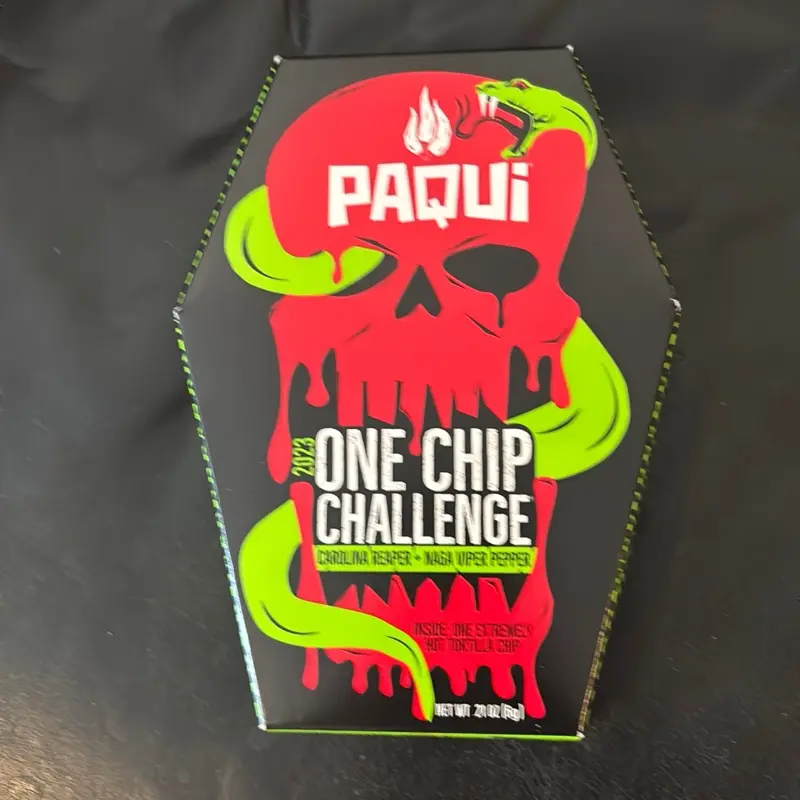 The one chip challenge Carolina reaper 2023 spicy chip funny gag gift