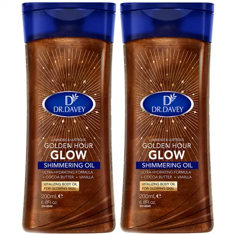 2pcs SHIMMERING Body OIL Body Glow Oil Body Essential Oil for Skin Care, Hydrating & Moisturizing, Suitable for All Seasons, Travel-Friendly for Body, Face, Hand, Lip, Eye,travel
