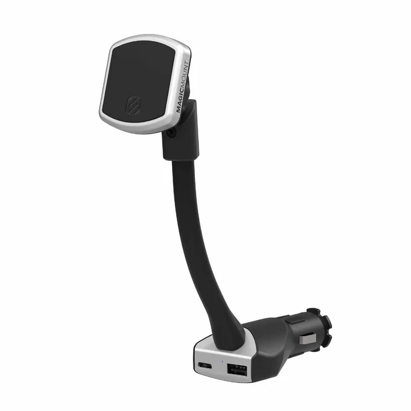 Scosche MagicMount Pro Magnetic Phone Holder for Car with 20W USB-C & 12W USB-A Charger - Smartphone & Cellphone Compatible