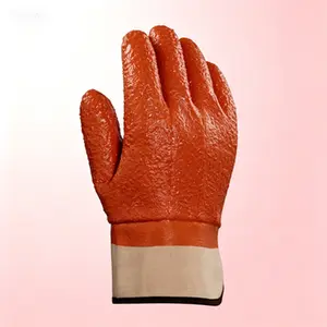 Maximum Durability Winter Work Gloves, Raised Finish PVC Coated, Reusable Thermal Insulated Gloves for Cold Weather, Size 10 (XL), 1 Pair Large Protective Hand Gear