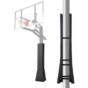 VEVOR Basketball Pole Pad, 64" Tall and 2" Thick Heavy Duty Wrap Around Pole Padding, Fits 6x6-7x7 inch Diameter Square Pole, All-Weather Waterproof Protective Pad for Basement Garage Playground