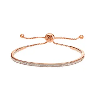 Rose gold diamond bracelet Jensensen new light luxury fashion accessories women's bracelets student bracelets thin bracelets
