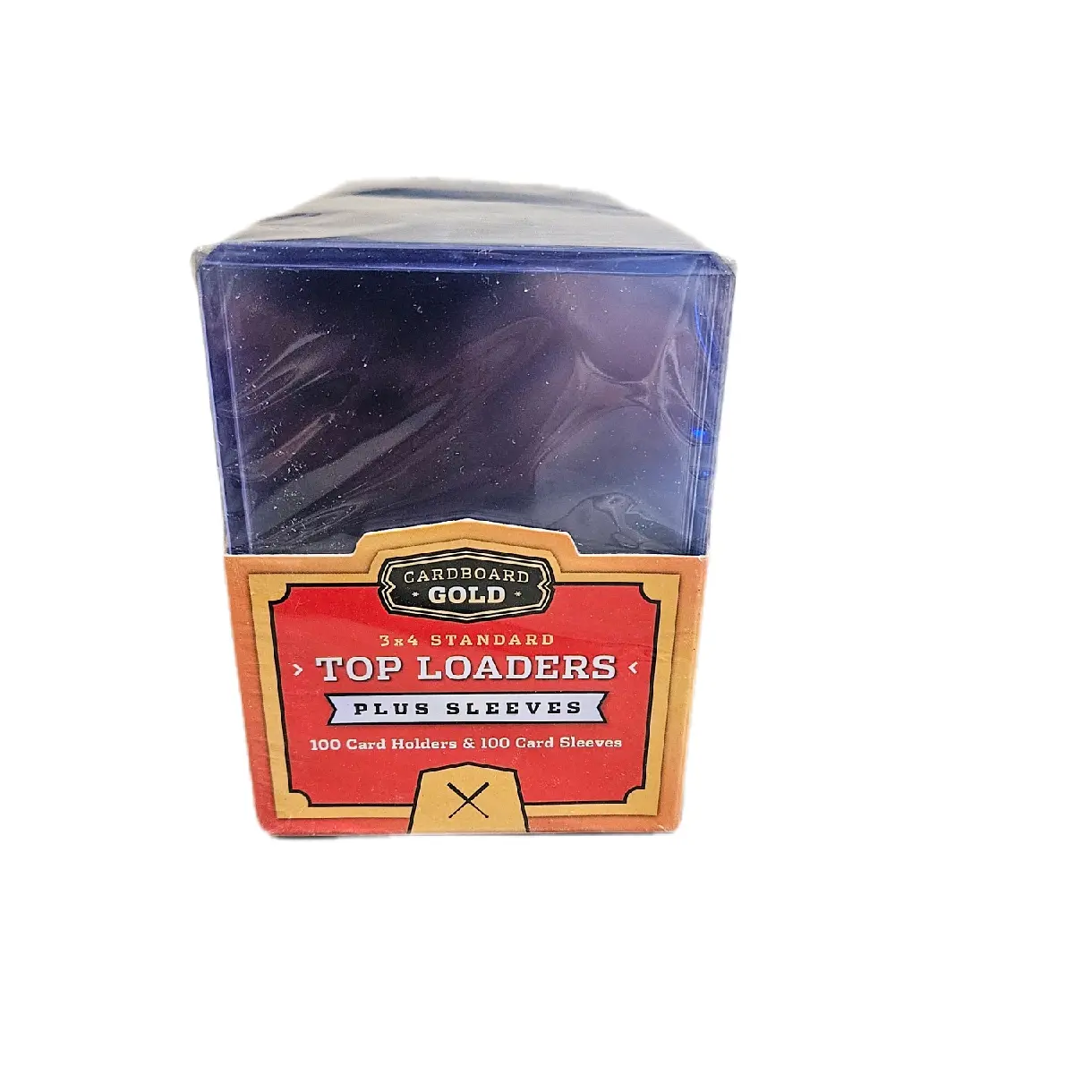 Cardboard Gold Toploaders and Sleeves (100 count)
