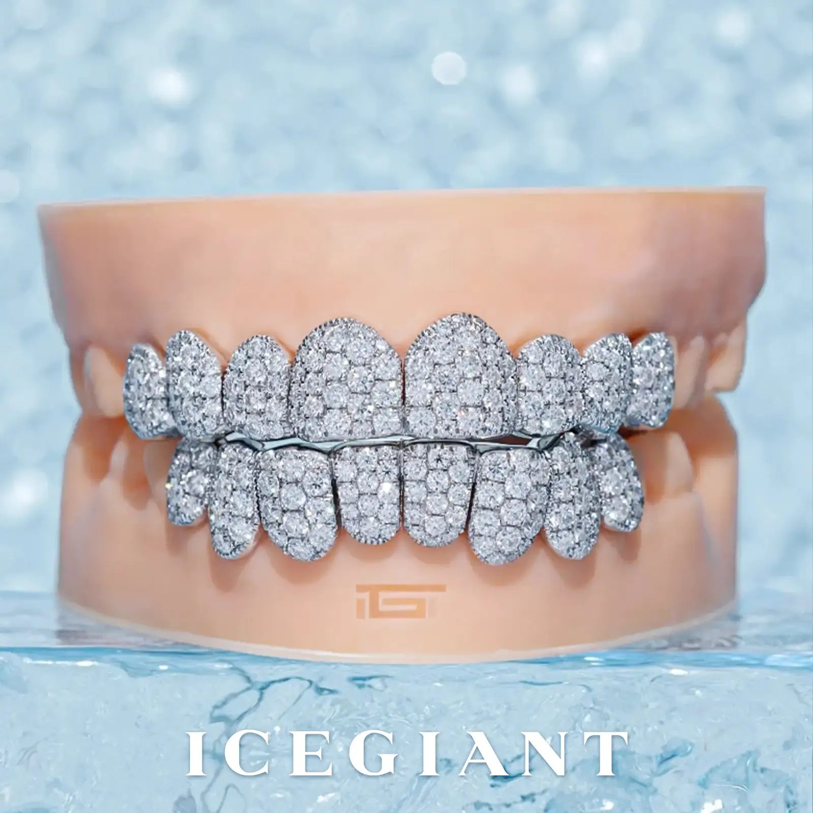 Custom Jumbo (6 Pointers) Moissanite Diamond Grillz