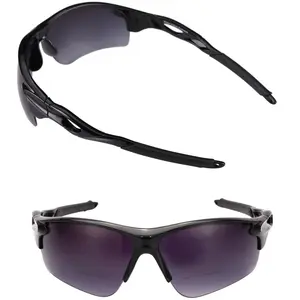 2 Pair of 'The Athlete' Precision Sport Wrap Lightweight Bifocal Unisex Reading Sunglasses with UV400 Protection