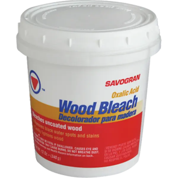 Savogran Company 10501 Oxalic Acid Wood Bleach, 12 oz - Automotive & Motorcycle Paint Care, Unfinished Wood Floors/Doors Tannin Stains/Black Water Spots Removal