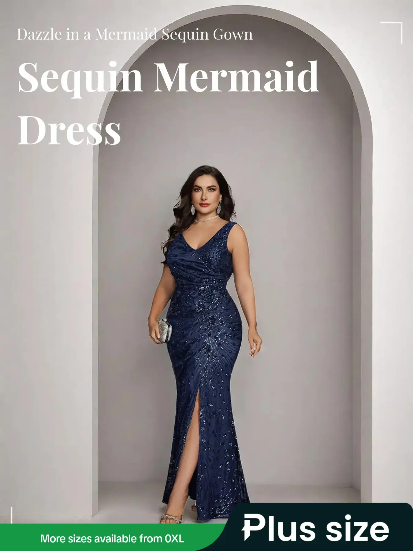 Elegant Women's Mermaid Prom Dress, Sleeveless Long Formal Gown, Plus Size Sequined Split Design, Perfect for Special Occasions, Formal Wear - TikTok Shop Elegant Women's Mermaid Prom Dress, Sleeveless Long Formal Gown, Plus Size Sequined Split Design, Perfect for Special Occasions, Formal Wear - TikTok Shop