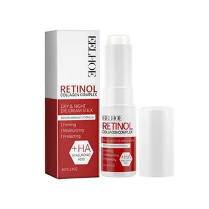 EELHOE Retinol Anti-Aging Eye Stick Roller with Collagen Complex Reduces Wrinkles Puffiness Dark Circles Brightens Hydrates for Firm Youthful Eyes
