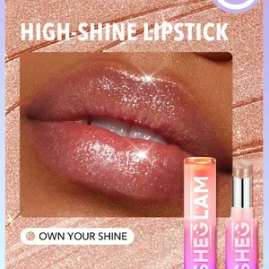 SHEGLAM Mirror Kiss High-Shine Lipstick - Snack Taffy
