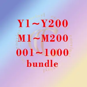 Y/M Box--DTF Iron On Heat Transfer Vinyl Cup Wrap Bundle 16OZ UV DTF 9.84"*4.92" for Glass Acrylic Metal Waterproof Vivid Color Strong Stickiness No Dry Time Needed DIY Crafts Kit Custom