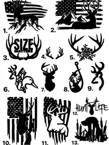 Hunting & Fishing Car Stickers - Perfect for Your Vehicle