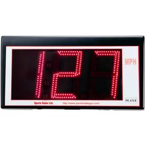 212 MAIN Sports Radar - 3-Digit Red High Brightness LED Display, 4 In Measurement, Digit Readout (Sports Collectibles Accessory), 3-Digit Display