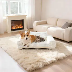 Cozy Pet Sofa Ultra Comfort Dog-Cat Lounge Bed Washable Hypoallergenic Calming Comfort