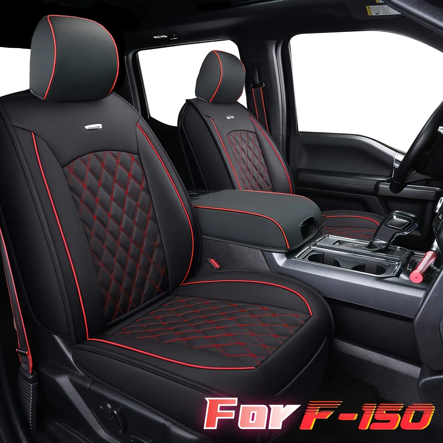 Ford F150 Seat Covers Full Set, Automotive Seat Covers for Pick-up Truck, Waterproof Cushion Cover for 2015-2026 F150 and 2017-2026 F250 F350 F450