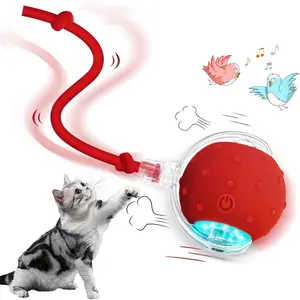 Automatic Shutdown Cat Toy Ball with 3 Working Modes, Electric Chirping Pet Rolling Ball, Interactive Pet Supplies