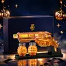Kollea Whiskey Bottle with Luxury Gift Box,Grenade-Shaped Shot Bottles,Halloween Gift&Party Decor,Decanter Set,Bar Accessories,12.83oz Lead-Free Glass Decanter&Wooden Stand,Gifts for Men,Father,Husband,Boyfriend&Military Enthusiasts,Empty Decanter giftide