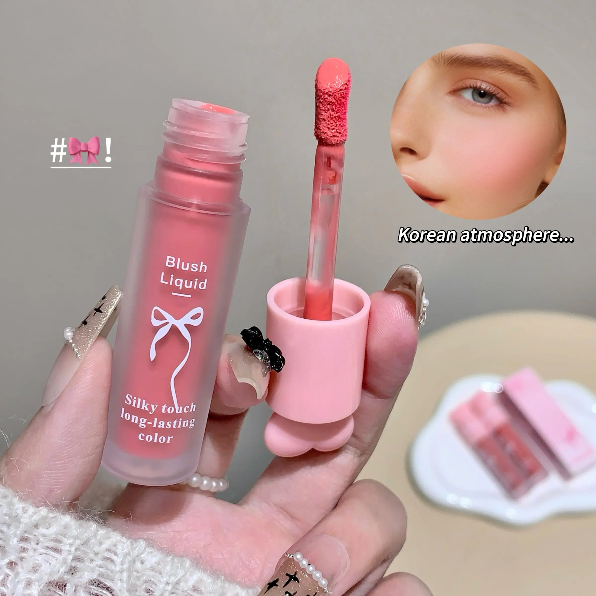 Waterproof Blush Liquid Highlighter Stick, Long-Lasting Flawless Natural Glow Makeup, Everyday Cosmetics Makeup, Beauty Cosmetics, Everyday Versatile Makeup, Perfect for Daily Use & Special Occasions