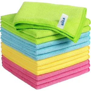 Mr. Siga microfiber cleaning cloth, pack of 12, size: 12.6x12.6