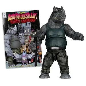 The Teenage Mutant Ninja Turtles Page Punchers Figure with Comic Book - Rocksteady