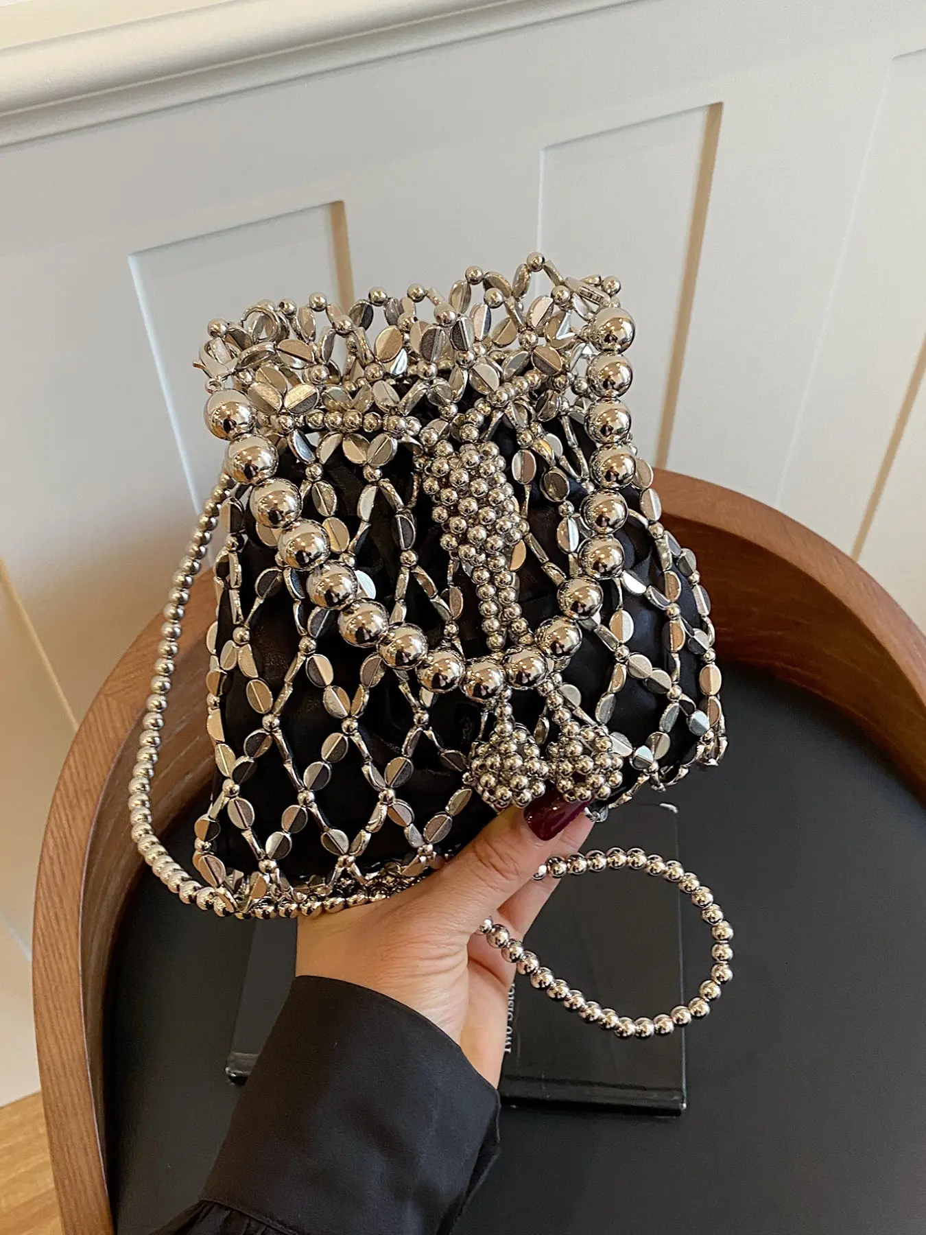 Elegant Mini Crossbody Handbag Shoulder Bag, Baroque Pattern Acrylic Material, Perfect for Parties, Shopping, Dates, Daily Use, Elegant Shoulder Purse, Crossbody Fashion Bag