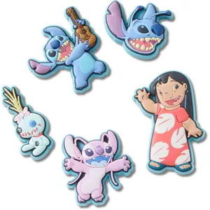 Crocs Jibbitz Disney Character Shoe Charms 5-Pack, Personalize Shoes Totes, and Bags