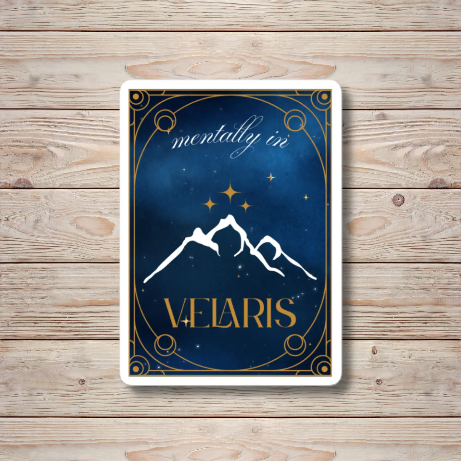 Mentally in Velaris Sticker, ACOTAR inspired, A Court of Thorn and Roses, Night court, Sticker for Laptop, Kindle and Water Bottle. Rhysand