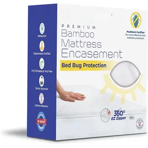 Size   Mattress Encasement by  -  -Safe Mattress Protector with 360? EZ Zipper, Lab-Tested Bed , Zippered Encasement (76x80 in)