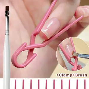 Nail Art Tools Set, Nail Shaping Clips, Protective Clips, UV LED Pen, Long Nail Glue Pen, Polishing Leak-Proof Dye Clip, Nail Trimming Tool