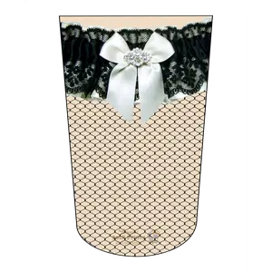 Amputee Sock "Fishnet Stocking V5" 3ply Stump Sock, Prosthetic Limb Sock