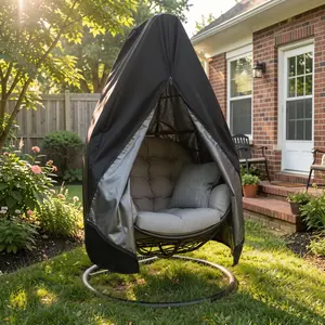 Egg Chair Cover Outdoor Waterproof | Hanging Chair Protective Cover with Zipper