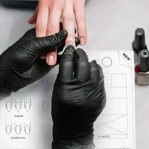 [1pc Silicone Nail Art] 1pc Formaldehyde-Free Silicone Nail Art Stencil Pad|   Easy--Use for Beginners, Perfect for Creating Intricate Designs, Nail Art Supplies, Detailed Design Pad, Durable Stencil Pad Cutics Manicure.