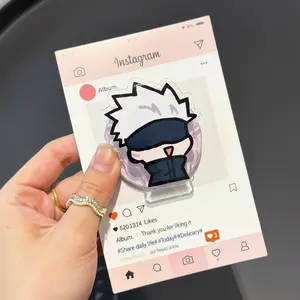 Gojo Satoru Jujutsu Kaisen Cute Chibi Acrylic Phone Grip Stand MagSafe Magnetic Holder for iPhone 15 14 13 Anime Gift
