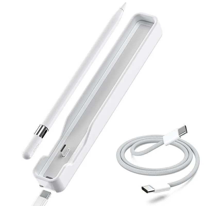 ZEEHOO Mobile Power Dock for Apple Pencil(USB-C) Instant Charge-On-Storage, Portable, Secure and Efficient Charging, Stable Desk Placement and Anti-Slip Design