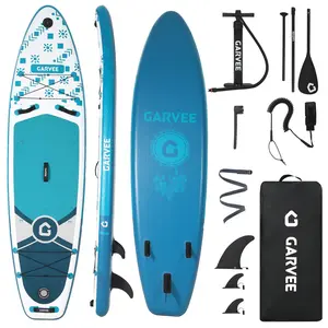 Ultra-Light Inflatable Upright Paddle Board SUP Set – Stable, Collapsible, Complete Kit: Paddle, Pump, Backpack, Leash, Fins, Dry Bag, Action Camera Mount