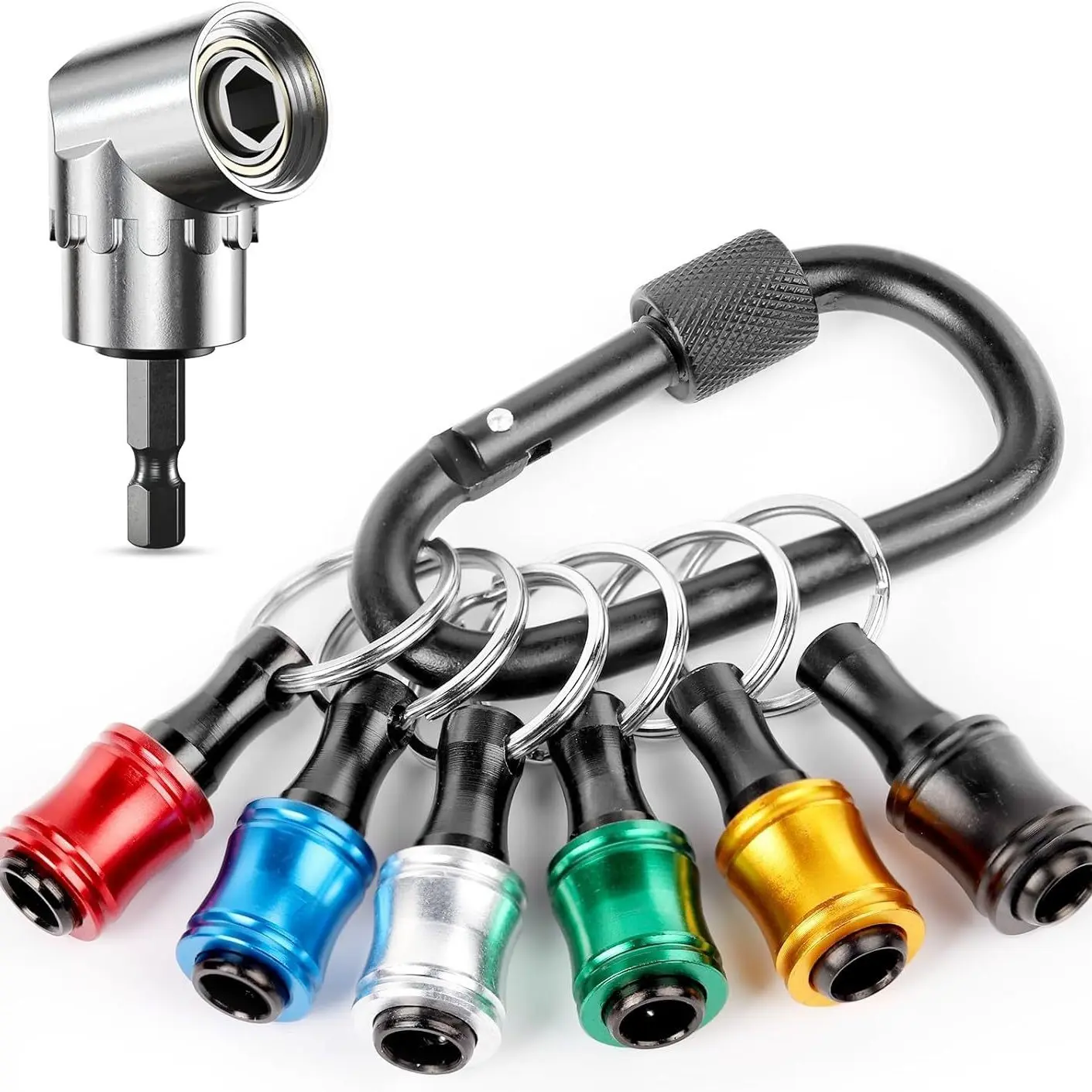 6-Piece Set of Colorful Keychains