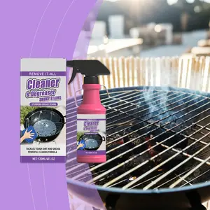 BBQ Grill Rack Cleaner Spray, Powerful Kitchen Degreaser, Removes Charcoal Stains and Grease, Fast Acting Cleaner