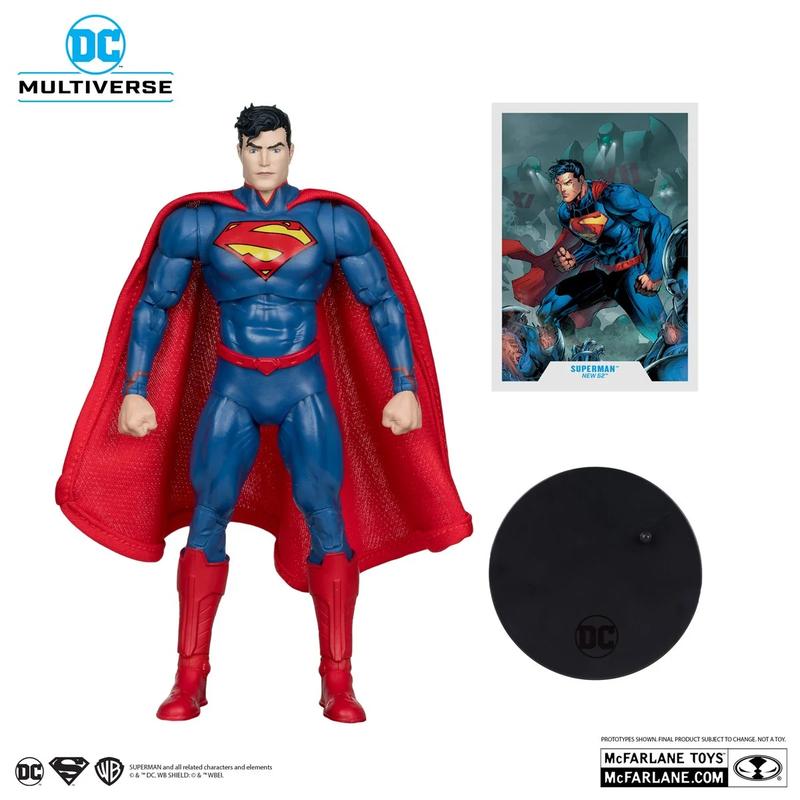 DC Multiverse Superman New 52 7-Inch Scale Action Figure Gold Label Exclusive Collectible for Fans and Collectors