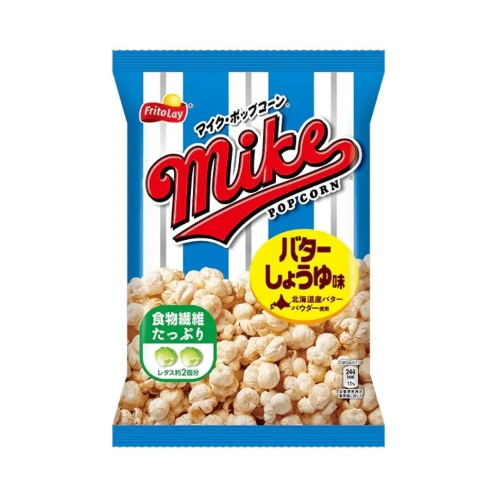Frito-Lay Mike's Salty Savory Popcorn - Butter Soy Sauce Flavor, 50g Snack Size Sweet Salty Savory Popcorn Snack