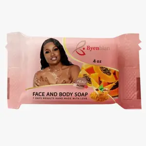 Byennwa Byenblan Face and Body Soap 4 oz Peau Noire Hand Made with Love Cleansing Body Wash