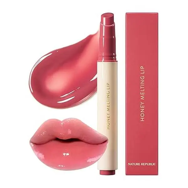 Nature Republic HONEY MELTING LIP (03 BERRY) | SOFT LIP STICK, Hydrating Gloss, Moisturizing balms, Sheer tint, Shine & Glowy Finish, korean make up