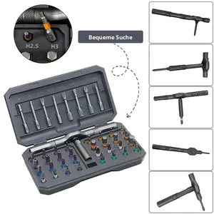 42 in 1 DlY Screwdriver Set,1 Set SwitchableScrewdriver Shape Magnetic Multipurpose Screwdriver Set,Compact and Portable Ratchet Screwdriver Set Home Repair Tool Box Gift for Thanksgiving,Christmas,New Year