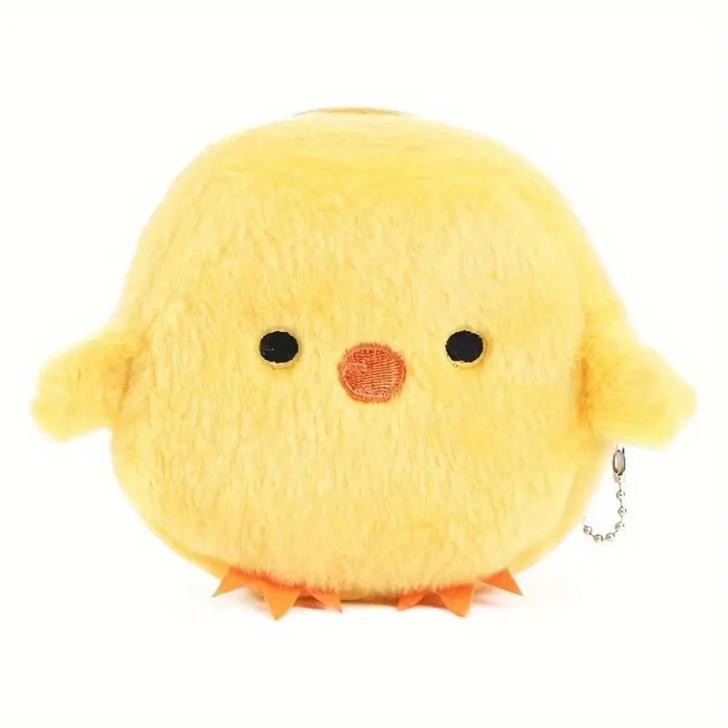 Cute Chick Design Coin Purse, 1 Count Lovely Plush Chick Zipper Wallet, Key Credit Cards Holder, Credit Card Organizer, Lightweight Purse for Home & Travel, Cardholder