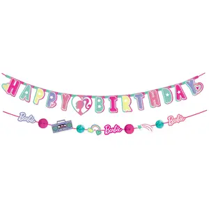 Barbie Dream Together Birthday Banner Kit with Balloons